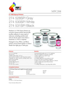 MATTHEWS 274-531SP 2.1 BLACK EPOXY PRIMER